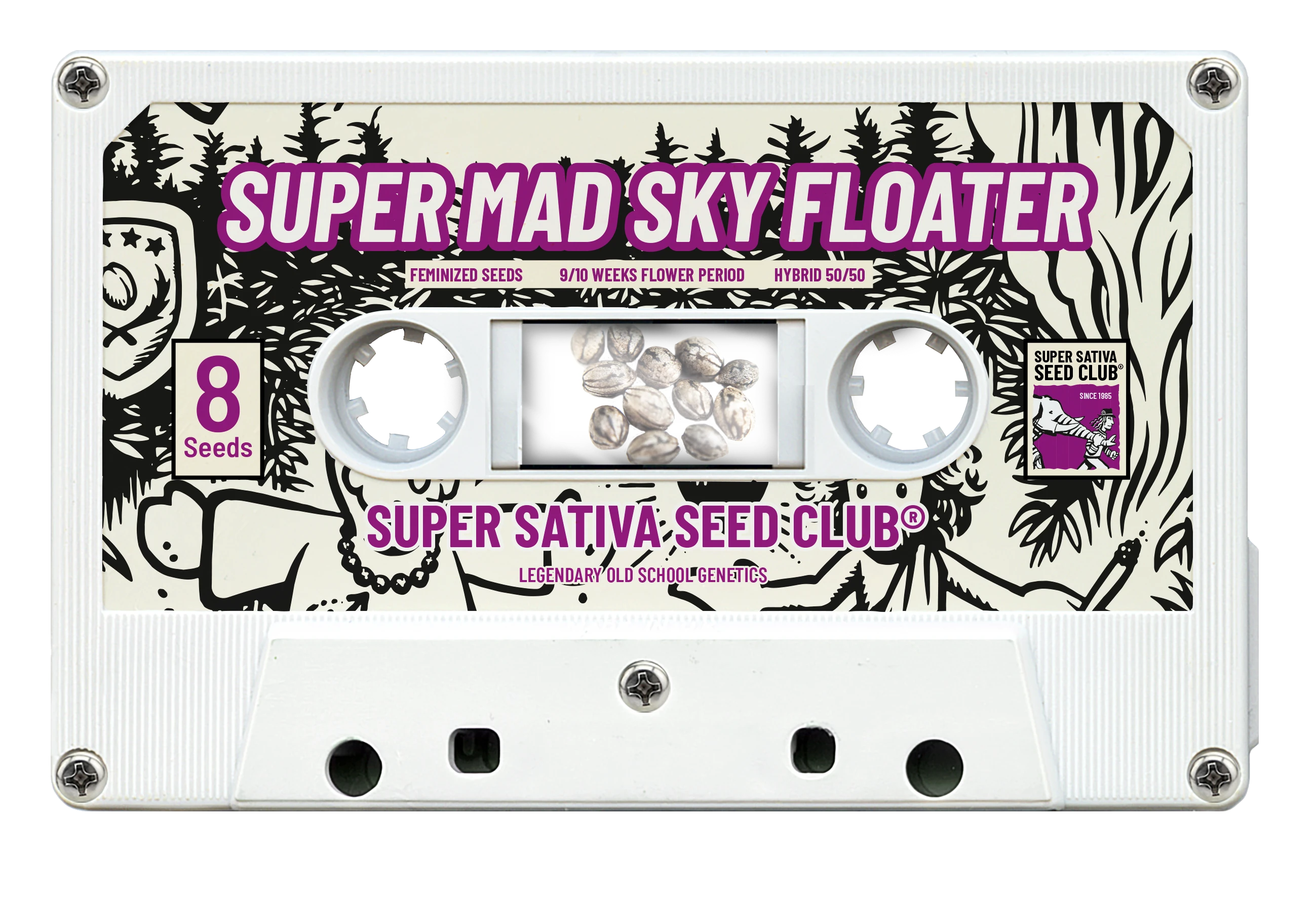 SSSC11081 - SUPER SATIVA SEED CLUB - SUPER MAD SKY FLOATER FEM | 8 SEMENCES Disponible dans la limite des stocks disponibles