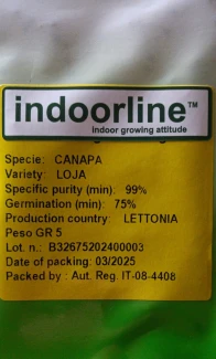 SEMI DI CANAPA VARIETA' LOJA CE | 5g