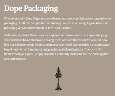 HUMBOLDT SEED ORGANIZATION - GHOSTS REG | 25 SEEDS